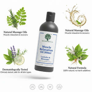 Huile de massage relaxante pour les muscles profonds, formule naturelle, 500 ml, OEM, marque privée, RedMoringa, Italie - Product Image 3