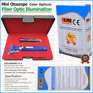 Otoscopio de Alto Rendimiento con Fibra Óptica Azul, Herramienta para el Cuidado del Oído, Otoscopio de Fibra Óptica Azul para Clínica - Product Image 2
