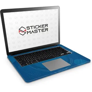 ชุดสติกเกอร์แล็ปท็อปดีไซน์วงกลมเรขาคณิตสีน้ำเงิน ผลงานชิ้นเอกในหมวดหมู่ปกป้อง - Product Image 2