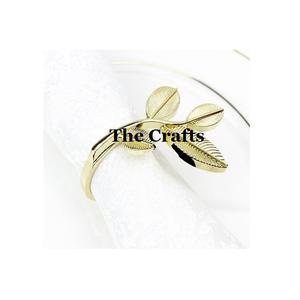 Anillo para Servilletas con Diseño de Hoja, con Soporte para Servilletas de la Mejor Calidad, para Uso en el Hogar, Hoteles, Bodas y Restaurantes - Product Image 1