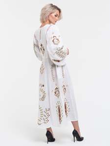 Damas DE HONOR ucranianas Verano Indio mejor calidad 2025 vestido bordado ucraniano único vestido de manga larga para mujeres Casual - Product Image 3