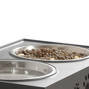 Latest 2024 Portable Travel-Friendly Metal Pet Bowls & Feeders <b>Light</b> Weighted Double Metal Pet Bowls Manufacturer From India - Product Image 4