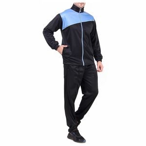 Ensemble de survêtement pour hommes avec veste et pantalon à fermeture éclair Deux pièces Sportswear Training Jogging Suit Casual Gym Fitness Outfit Wholesale - Product Image 2