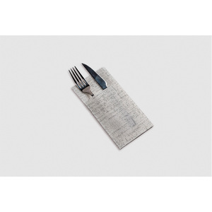 Tovaglioli Tascabili Kanguro con Stampa Strauss 40x40cm, Grigio, Morbidi e Asciutti, 480 Pezzi, B2B - Product Image 1