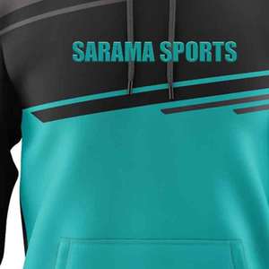 Fabricants en gros de sweats à capuche unis vierges, logo graphique personnalisé, sweats à capuche unisexes en vrac pour hommes - Product Image 3