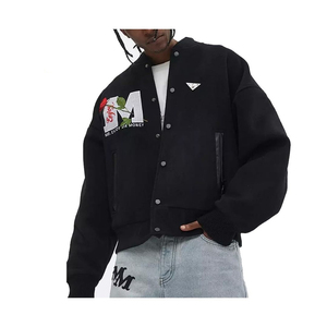 Veste universitaire d'hiver personnalisée de haute qualité pour hommes nouveau design veste universitaire en laine respirante avec lettre brodée - Product Image 6