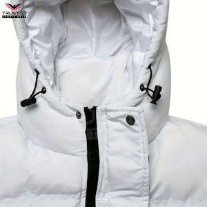 Tissu de toile de doudoune de haute qualité sur mesure pour hommes avec revêtement prix de gros Logo personnalisé - Product Image 3