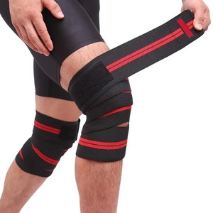 Sports Elastic Bandage <b>Knee</b> Pads For Squatting, Weightlifting, Winding, And Pressure Leg <b>Protectors</b> - Product Image 1