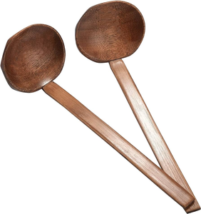 Cuchara de sopa de madera con mango al por mayor de fábrica, juego de cucharas de sopa exigentes, utensilios de cocina, precio barato - Product Image 1