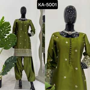 Indian Ethnic Wear Fancy Women Wear Panjabi Patiyala <b>Suit</b> with Embroidery and Sequenc Work Salwar Kameez <b>Suit</b> <b>for</b> <b>Wedding</b> Wear - Product Image 3