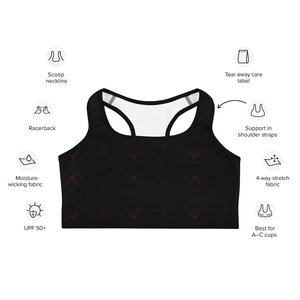 Set reggiseno sportivo Ike-Conic da donna leggero Top corto a fascia imbottito abbigliamento sportivo per Yoga con stampa attiva fodera in Spandex - Product Image 3