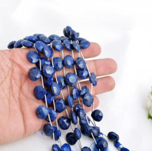 Cuentas Facetadas de Lapislázuli Natural en Forma de Pera para la Elaboración de Joyería Fina - Product Image 6