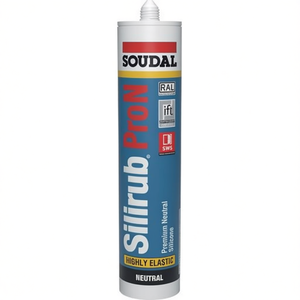 Sellador de Silicona Transparente SOUDAL Pro N 300ml, 100% Silicona, Impermeable, Fácil Aplicación - Product Image 3