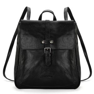 Montana West Women's <b>Small</b> Casual Polyester <b>Backpack</b> with Zipper Convertible Crossbody Bag for Travel Work Black Hand Wash Only - Product Image 1
