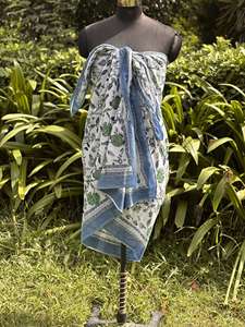 Sarongs de haute qualité à bas prix en gros Pareo personnalisé Robe longue en coton et écharpe pour couvrir les maillots de bain - Product Image 3