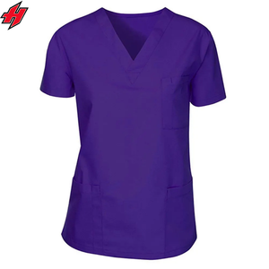 Directement d'usine ensembles d'uniformes de gommages médicaux personnalisés gommages d'infirmière tissés écologiques Options de gros disponibles - Product Image 4