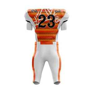 Venta al por mayor de alta calidad 100% poliéster uniformes de fútbol americano ropa deportiva transpirable 3D impreso tamaño patrones sublimación - Product Image 2