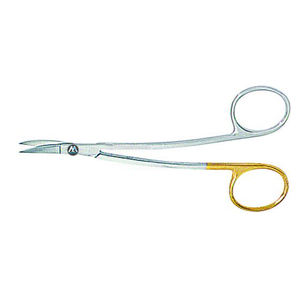 Tijeras IRIS Super Cut Manuales de 11.5 cm, Curvas, de Acero Inoxidable, Instrumentos Quirúrgicos Dentales, Agarre Ergonómico, Resistentes a Altas Temperaturas - Product Image 3