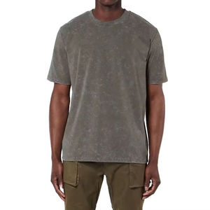 Camisetas de Hombre Estilo Pesado, Nueva Llegada 2026, Lavado Ácido, Impresión Gráfica Personalizada, Camiseta Vintage de Algodón para Hombre - Product Image 1