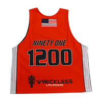 Maillots de lacrosse personnalisés réversibles sublimés pour hommes – 100 % polyester, respirants, durables, légers et confortables