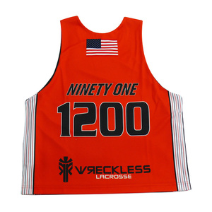 Maillots de lacrosse personnalisés réversibles sublimés pour hommes – 100 % polyester, respirants, durables, légers et confortables - Product Image 6