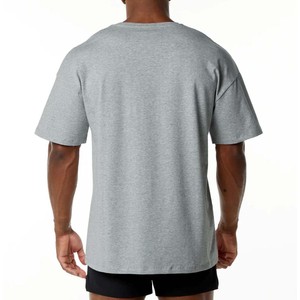 เสื้อยืดผ้าฝ้าย100% ขนาดใหญ่ออกแบบได้ตามต้องการเสื้อยืดคอกลมแห้งเร็วสำหรับทุกเพศเสื้อยืดฟิตเนสฤดูร้อนพร้อมเทคนิคพัฟ - Product Image 2