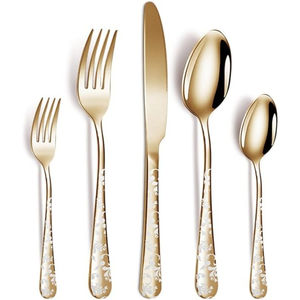 Cubiertos hechos a mano al por mayor de acero inoxidable chapados en plata con cuentas negras, juego de cubiertos con logotipo personalizado, diseño atractivo - Product Image 6