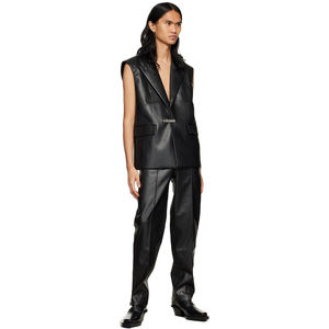 กางเกงหนังแกะนุ่มสำหรับผู้หญิงกางเกงหนังแกะนิ่มแฟชั่นดีไซน์ล่าสุด - Product Image 5