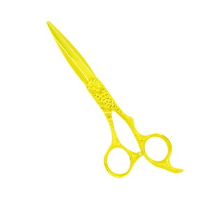 Tijeras de salón de belleza de calidad superior, tijeras de corte de pelo de peluquero de Color dorado completo hechas con reposapiés fijo - Product Image 1