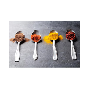 Cuillère à mashala en acier inoxydable Cuillère à gâteau à dessus plat Cuillère à dessert créative d'assaisonnement Mélange au meilleur prix - Product Image 5