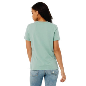 Camisetas de moda para mujer Mezcla de algodón de verano Manga corta de gran tamaño Color sólido Ropa informal Impresión personalizada Moda al por mayor - Product Image 6