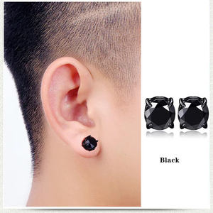 Orecchini Magnetici in <span class=keywords><strong>Acciaio</strong></span> Inossidabile con Zirconi Colorati per Uomo e Donna Senza Foro all'<span class=keywords><strong>Orecchio</strong></span> - Product Image 5
