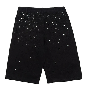 Pantalones Cortos Vaqueros Casuales Personalizados al por Mayor con Pedrería para Hombre, Cómodos, de Secado Rápido, con Bolsillos, Estilo Urbano - Product Image 5
