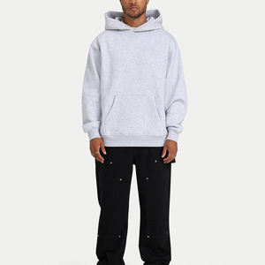 Sweat à capuche oversize pour homme, coupe décontractée et chaude, adapté aux activités de plein air courantes. Sweat à capuche oversize pour homme, intérieur doux et chaud, parfait. - Product Image 3