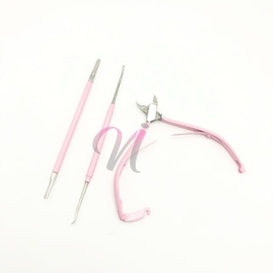 อุปกรณ์ทำเล็บเท้าทำจากสเตนเลสสตีลแข็งเคลือบผงสีชมพูติดโลโก้ตามสั่งติดป้ายได้ตามต้องการ - Product Image 2