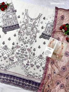 El Mejor Traje Salwar de Chifón con Bordado para Mujer, Exportador de Moda a la Tarifa Más Baja, Compras en Línea en India - Product Image 2
