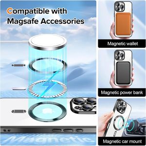 Custodia trasparente con anello magnetico con Design Premium cromato con protezione per Iphone 16 Pro Max - Product Image 2