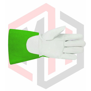 Guantes de soldadura de cuero resistentes al calor con puño extendido - Product Image 4