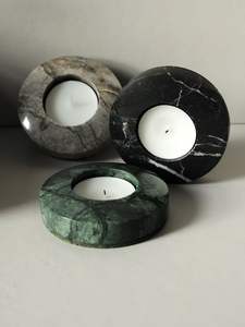 Support à bougies en marbre design pour la décoration de Pâques, résistant à la chaleur, durable, pour bureaux, idées cadeaux, espaces professionnels - Product Image 3