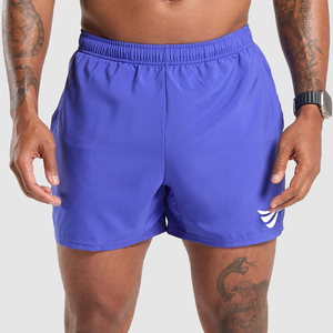 Short de sport d'été personnalisé de haute qualité pour hommes Logo brodé Stretch Fitness Gym Jogging Wear Cotton Material Pattern - Product Image 1