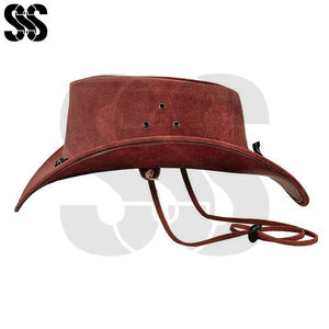 Chapeau de cowboy en cuir décontracté pour homme, réglable, pour l'équitation en plein air, haute qualité, couleurs personnalisées, service OEM - Product Image 6