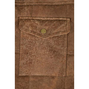 Gilet en cuir style urbain, texture douce, coupe confortable, personnalisation de marque au choix pour styliser vos tenues, les looks mode et l'usage quotidien - Product Image 4