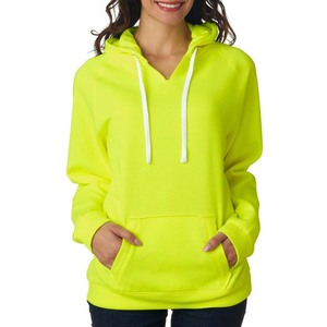 Sweat-shirt à capuche ample en molleton 100 % coton écologique noir de haute qualité pour femme, à manches longues - Product Image 3
