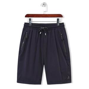 Short de gymnastique pour hommes 100% coton Short de sport en maille solide léger taille élastique respirant séchage rapide musculation - Product Image 4