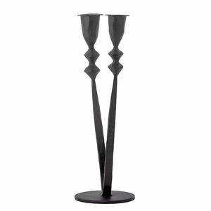 Bougeoir conique en métal de qualité supérieure pour la maison et la décoration de Noël Cône de bougie cadeau fini noir - Product Image 6