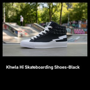 Chaussures de skate Khwela Hi - Noir - Product Image 3