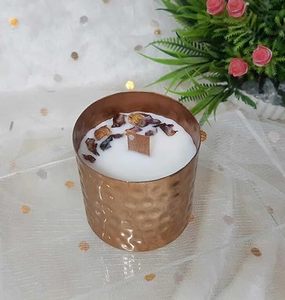Bougeoir martelé en métal de luxe pour les fêtes de décoration de maison de mariage de Noël au meilleur prix - Product Image 2