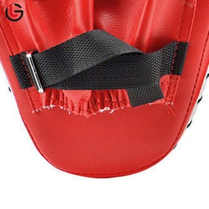 Almohadillas de enfoque de cuero ajustables para entrenamiento de perforación Muay Thai con logotipo personalizado Taekwondo MMA Boxing - Product Image 6
