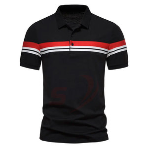 La mejor calidad de manga corta para hombre para Polo, tela de punto de patrón sólido transpirable con diseño impreso, nueva llegada - Product Image 3