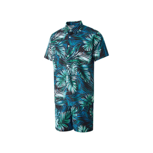 Ensemble de chemise hawaïenne personnalisée à fleurs imprimées pour hommes, tissu respirant d'été décontracté à manches courtes pour la plage, idéal pour les activités de plein air - Product Image 3